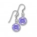 Silberdream SilberDream Ohrhänger Rondell Zirkonia lila 925 Silber SDO8602V