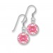 Silberdream SilberDream Ohrhänger Rondell Zirkonia rosa 925 Silber SDO8602A