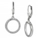 Silberdream SilberDream Ohrhänger Round Zirkonia weiß 925 Silber Ohrring SDO4428W