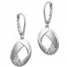 Silberdream SilberDream Ohrhänger Rund Zirkonia weiß 925 Silber Damen Ohrring SDO4313W
