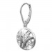 Silberdream SilberDream Ohrhänger Scheibe Zirkonia Weiß 925 Silber Damen Ohrring SDO4316W