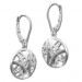 Silberdream SilberDream Ohrhänger Scheibe Zirkonia weiß 925 Silber Damen Ohrring SDO4316W