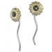 Silberdream SilberDream Ohrhänger Sonnenblume 925 Silber Damen Ohrringe SDO463Y