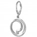 Silberdream SilberDream Ohrhänger Spirale Zirkonia Weiß 925 Sterling Silber Damen SDO4379W
