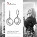 Silberdream SilberDream Ohrhänger Spirale Zirkonia Weiß 925 Sterling Silber Damen SDO4379W