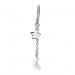 Silberdream SilberDream Ohrhänger Stern & Mond 925er Sterling Silber Damen Ohrring SDO8807J