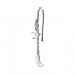 Silberdream SilberDream Ohrhänger Stern & Mond 925er Sterling Silber Damen Ohrring SDO8807J
