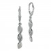Silberdream SilberDream Ohrhänger Swirl Zirkonia weiß 925 Sterling Silber Damen SDO4375W
