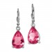 Silberdream SilberDream Ohrhänger Träne rosa Ohrring 925 Silber SDO520P