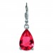 Silberdream SilberDream Ohrhänger Träne Rot Ohrring 925 Silber SDO520R