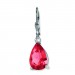 Silberdream SilberDream Ohrhänger Träne Rot Ohrring 925 Silber SDO520R