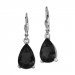 Silberdream SilberDream Ohrhänger Träne schwarz Ohrring 925 Silber SDO520S