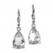 Silberdream SilberDream Ohrhänger Träne weiß Ohrring 925 Silber SDO520W