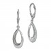 Silberdream SilberDream Ohrhänger Träne Zirkonia weiß 925 Sterling Silber Damen SDO4371W