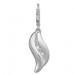 Silberdream SilberDream Ohrhänger Welle Zirkonia Weiß 925 Silber Ohrring SDO4292W