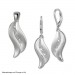 Silberdream SilberDream Ohrhänger Welle Zirkonia Weiß 925 Silber Ohrring SDO4292W
