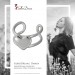 Silberdream SilberDream Ohrklemme Herz Ear Cuff 925 Sterling Silber Fake Piercing SDO8879J