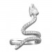Silberdream SilberDream Ohrklemme Schlange Zirkonia Ear Cuff Ohrring 925 Silber GSO470L