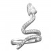 Silberdream SilberDream Ohrklemmen Set Schlange Zirkonia Ear Cuff Ohrring 925 Silber GSO470W