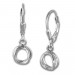 Silberdream SilberDream Ohrring Doppelring 925 Sterling Silber Ohrhänger SDO5687
