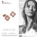 Silberdream SilberDream Ohrring Kleeblatt Rose Vergoldet 925er Silber Ohrstecker GSO2906E