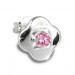 Silberdream SilberDream Ohrring Kleeblatt Zirkonia Rosa 925er Ohrstecker SDO544A