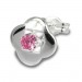 Silberdream SilberDream Ohrring Kleeblatt Zirkonia Rosa 925er Ohrstecker SDO544A