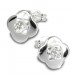 Silberdream SilberDream Ohrring Kleeblatt Zirkonia weiß 925er Ohrstecker SDO544W