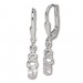 Silberdream SilberDream Ohrring Kleine Blume Zirkonia weiß 925 Ohrhänger SDO535W