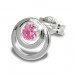 Silberdream SilberDream Ohrring Kreise Zirkonia Rosa 925 Silber Ohrstecker SDO542A