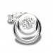 Silberdream SilberDream Ohrring Kreise Zirkonia Weiß 925 Silber Ohrstecker SDO542W