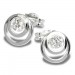 Silberdream SilberDream Ohrring Kreise Zirkonia weiß 925 Silber Ohrstecker SDO542W