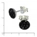 Silberdream SilberDream Ohrring Rund Schwarz 925er Silber Ohrstecker GSO252S