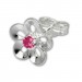 Silberdream SilberDream Ohrring Seerose Zirkonia Pink 925er Ohrstecker SDO545P