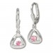 Silberdream SilberDream Ohrring Triangel Zirkonia rosa 925 Ohrhänger SDO546A