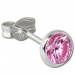 Silberdream SilberDream Ohrring Zirkonia Rosa 5mm 925 Silber Ohrstecker SDO5535A