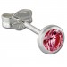 Silberdream SilberDream Ohrring Zirkonia Rubinrot 4mm 925 Silber Ohrstecker SDO5534P