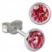 Silberdream SilberDream Ohrring Zirkonia rubinrot 5mm 925 Silber Ohrstecker SDO5535P