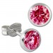 Silberdream SilberDream Ohrring Zirkonia rubinrot 6mm 925 Silber Ohrstecker SDO5536P