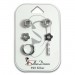 Silberdream SilberDream Ohrringe 3er Set Knoten, Blume, Creole Zirkonia 925 Silber SDS616WJ
