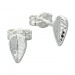 Silberdream SilberDream Ohrringe Blatt 925 Sterling Silber Ohrstecker SDO534