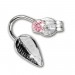 Silberdream SilberDream Ohrringe Blatt Zirkonia Rosa 925 Silber SDO531P