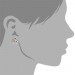 Silberdream SilberDream Ohrringe Blümchen Rosa 925 Silber Ohrstecker SDO530P