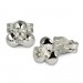 Silberdream SilberDream Ohrringe Blümchen weiß 925 Silber Ohrstecker SDO530W