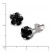 Silberdream SilberDream Ohrringe Blume 6mm Zirkonia Schwarz Silber Ohrstecker SDO736S
