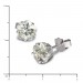 Silberdream SilberDream Ohrringe Blume 6mm Zirkonia Weiß Silber Ohrstecker SDO736W