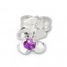 Silberdream SilberDream Ohrringe Blume Lila 925 Silber Ohrstecker SDO508V