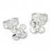 Silberdream SilberDream Ohrringe Blume weiß 925 Silber Ohrstecker SDO508W