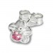 Silberdream SilberDream Ohrringe Blume Zirkonia Rosa 925 Silber Ohrstecker SDO543A