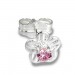 Silberdream SilberDream Ohrringe Blume Zirkonia Rosa 925 Silber Ohrstecker SDO543A